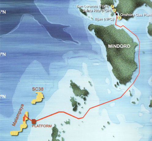 图为菲律宾军舰进军路线图，菲律宾海军军舰从北部军港集结出发航行到巴拉望岛西部海域，这片海域部分地区已经进入我国传统九段线内。