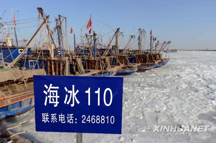 （社会）（2）山东莱州：“海冰110”助力抗击海冰冰害