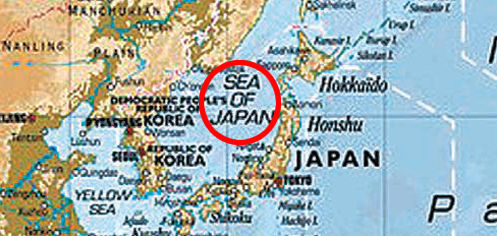 宜家在一款装饰地图产品中将韩国东海标记为“日本海”(网页截图)
