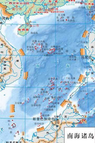 资料图：南海地图