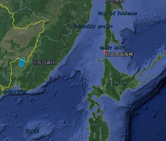 事发地拉彼鲁兹海峡