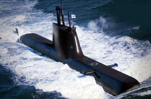 资料图：韩国海军214级潜艇