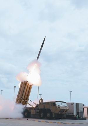 资料图：美国“萨德”（THAAD）反导系统