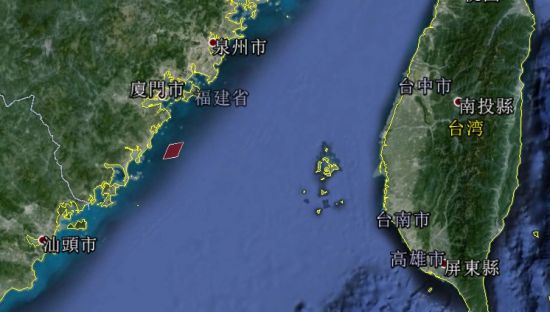演习位置示意图