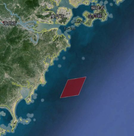 演习位置示意图