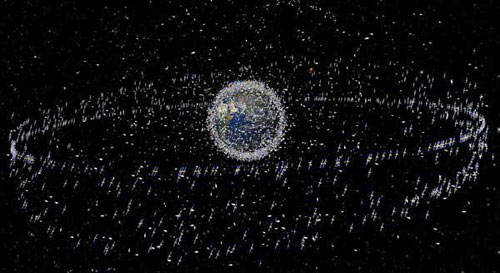 美俄卫星相撞产生大量太空碎片(组图)