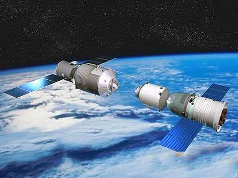 资料图:天宫一号太空舱模拟对接