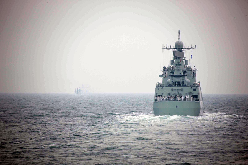 新中国60年海上阅兵开始