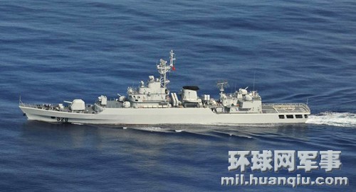 中国海军江卫II级528绵阳号护卫舰 (图片：日本朝云新闻社)