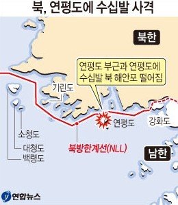 朝鲜海岸炮发射地点（韩联社）