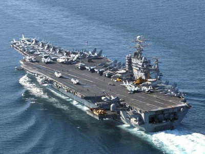 美国航母已抵达日本海域 为自卫队提供后勤支持