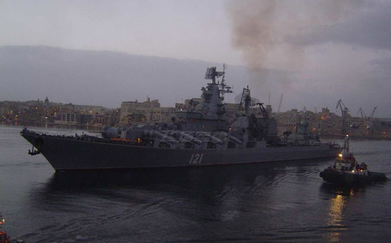 俄军巡洋舰将在黑海进行武器和通讯器材试验