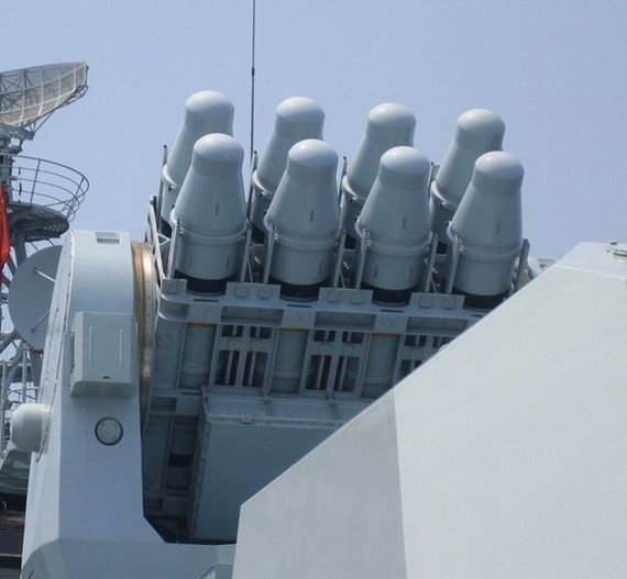 图文：由红旗7发展而来的海红旗7舰载防空导弹