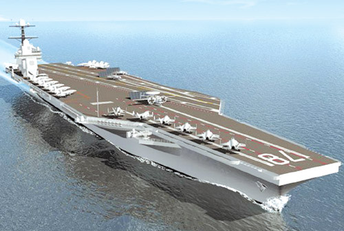 美国海军CVN-78“福特”号航母想像图