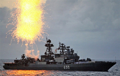 委内瑞拉俄罗斯海上联合军事演习结束(图)