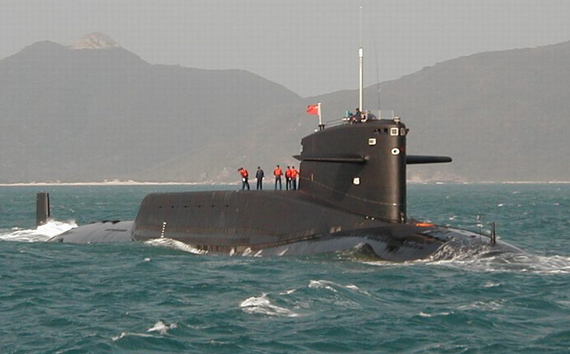 图文：资料图：中国海军改进型092夏级核潜艇