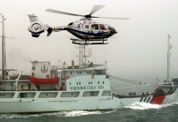 图文：中国海巡EC-135直升机