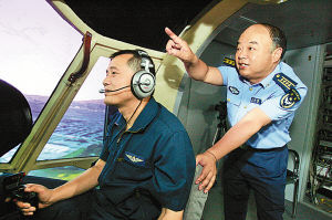 中国空军模拟训练系统实现多机模拟空战[组图]