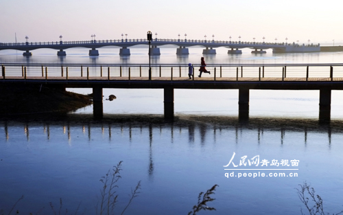 胶州少海新城一景（摄影 王炳慧）