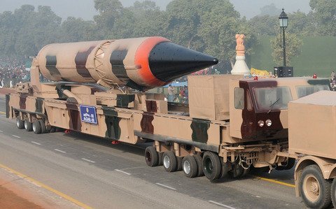 印度两周内将试射烈火5弹道导弹 可覆盖全中国