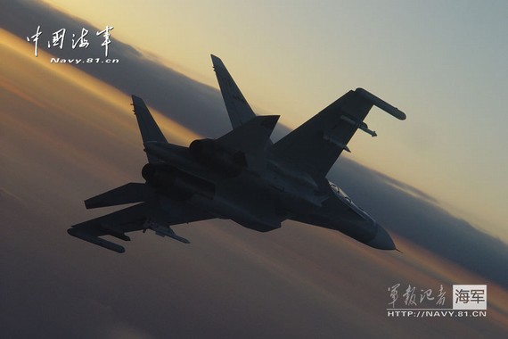 中国海军航空兵装备的俄制苏-30MKK2战斗机。