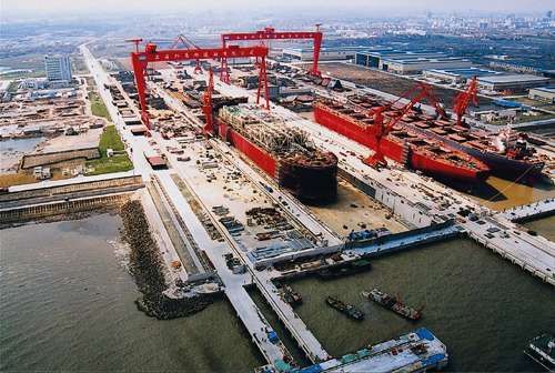 日媒:中国已在上海开工建造首艘国产航母(组图)