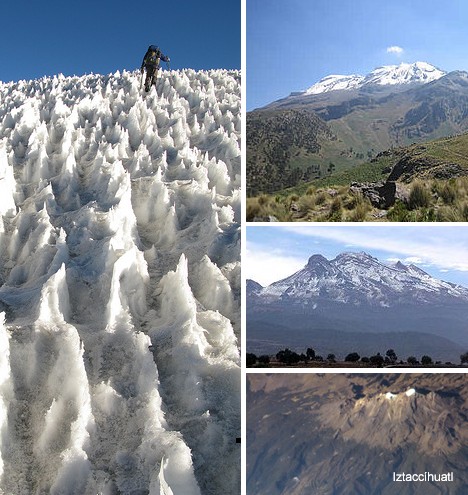 墨西哥伊斯塔西瓦特尔火山冰川