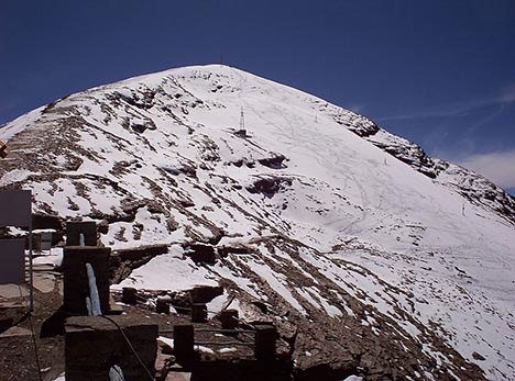 玻利维亚的恰卡塔雅冰川