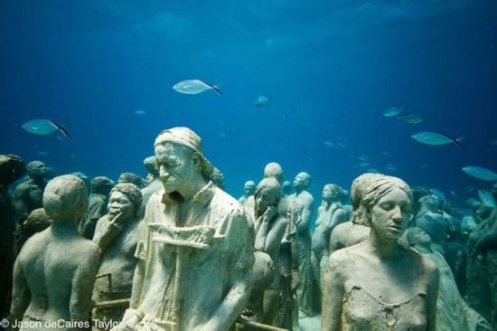 海底雕塑公园的塑像