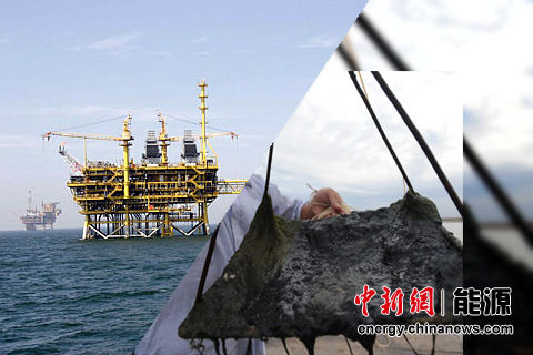 资料图：蓬莱19-3油田和渤海湾受污染渔业。