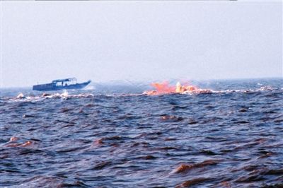 中海油珠海漏气海管明火熄灭