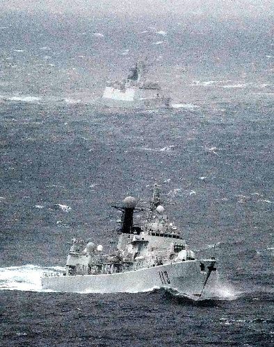 资料图：中国海军进入西太平洋。
