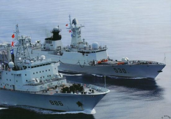 资料图：中国海军远洋护航编队