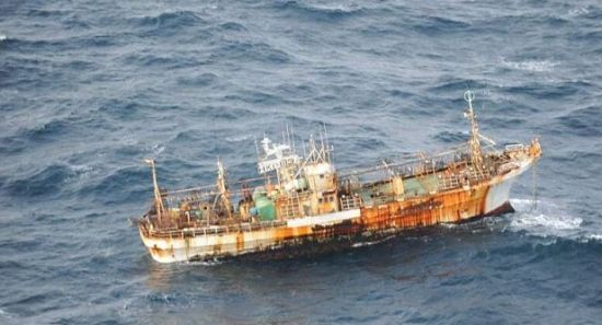 在2011年日本大地震海啸中“失踪”的大型渔船日前出现在加拿大海域