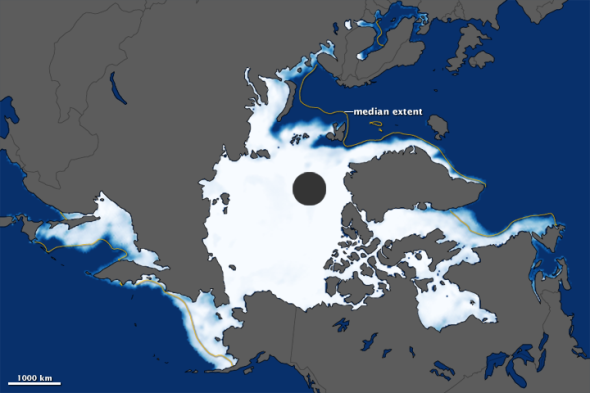 每日卫星照：2012年北极海冰陡增
