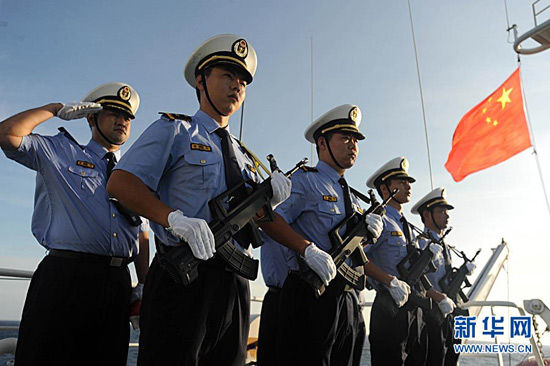 资料图：中国海监执法人员