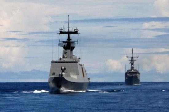 台军舰南海航训游弋南沙太平岛海域(图)