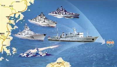 原文配图：东海舰队备战钓鱼岛