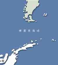 德雷克海峡地理位置示意图