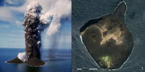 全球十大海底火山：喷发造就美丽新月岛屿(图)