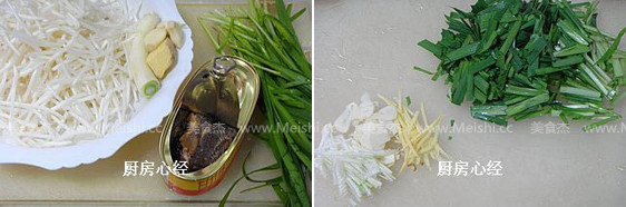 豆豉鲮鱼绿豆芽