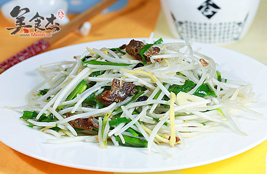 豆豉鲮鱼绿豆芽