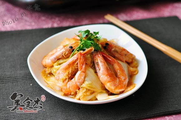 鲜虾炒白菜