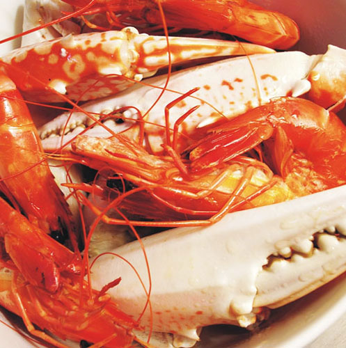 海南美食和乐蟹大钳子 - 和乐蟹是海南四大名菜之一