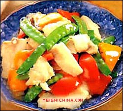 美食中国美食图片·美食厨房·热菜菜谱·糟炒厚鱼片 - meishichina.com