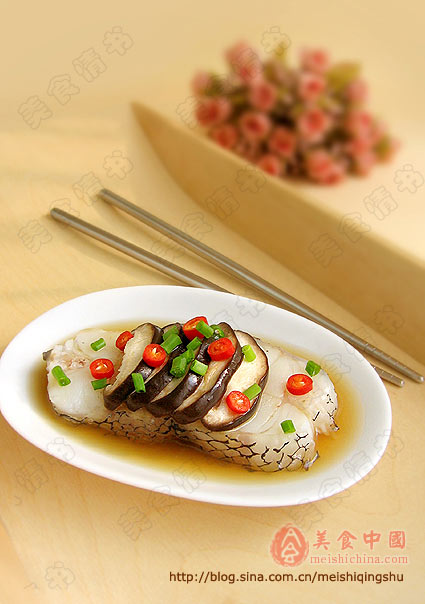 香菇蒸鳕鱼+ 暖胃茶