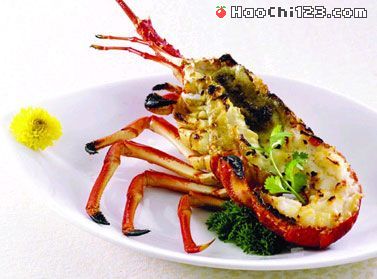 炭烧中龙虾[图]菜谱的做法图片