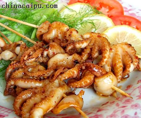 辣烤章鱼串