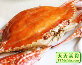 姜汁活蟹菜谱图片