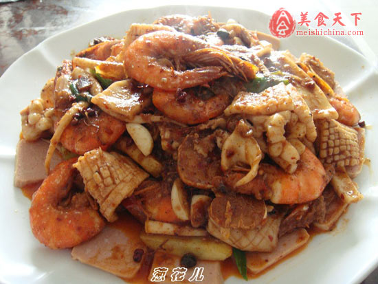 香辣鱿鱼虾